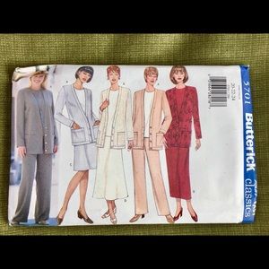 VTG SEWING PATTERN BUTTERICK FAST CARDIGAN PANTS